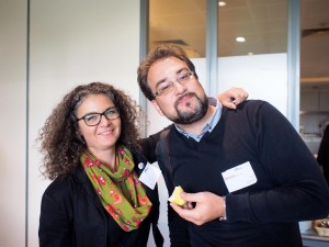 Dennis Knake und Brigitte Glatzel beim Barcamp Köln 2014 (Foto: Markus Sommer)